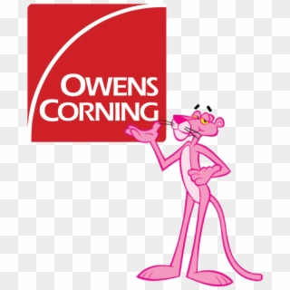 Owens Corning Pink Panther roofing logo